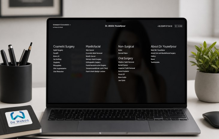 Dr. Yousef Pour Site — project showcase