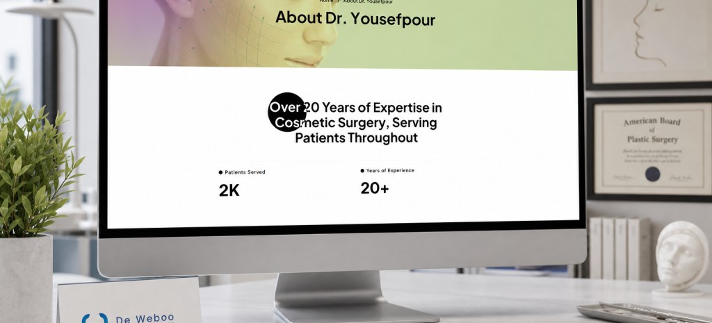 Dr. Yousef Pour Site — interface showcase